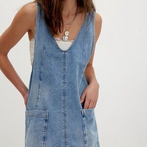 Free People Light Blue Denim dress